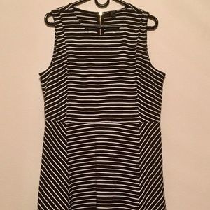 J.Crew Striped Fit & Flare Skater Dress Size 14
